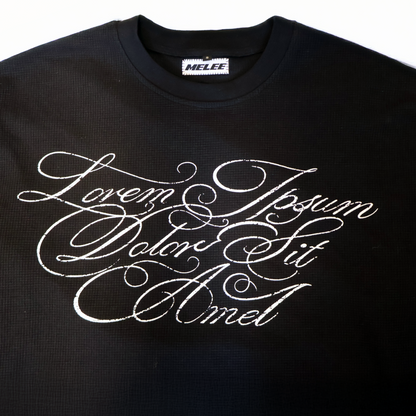 "Sample Text" Thermal Knit